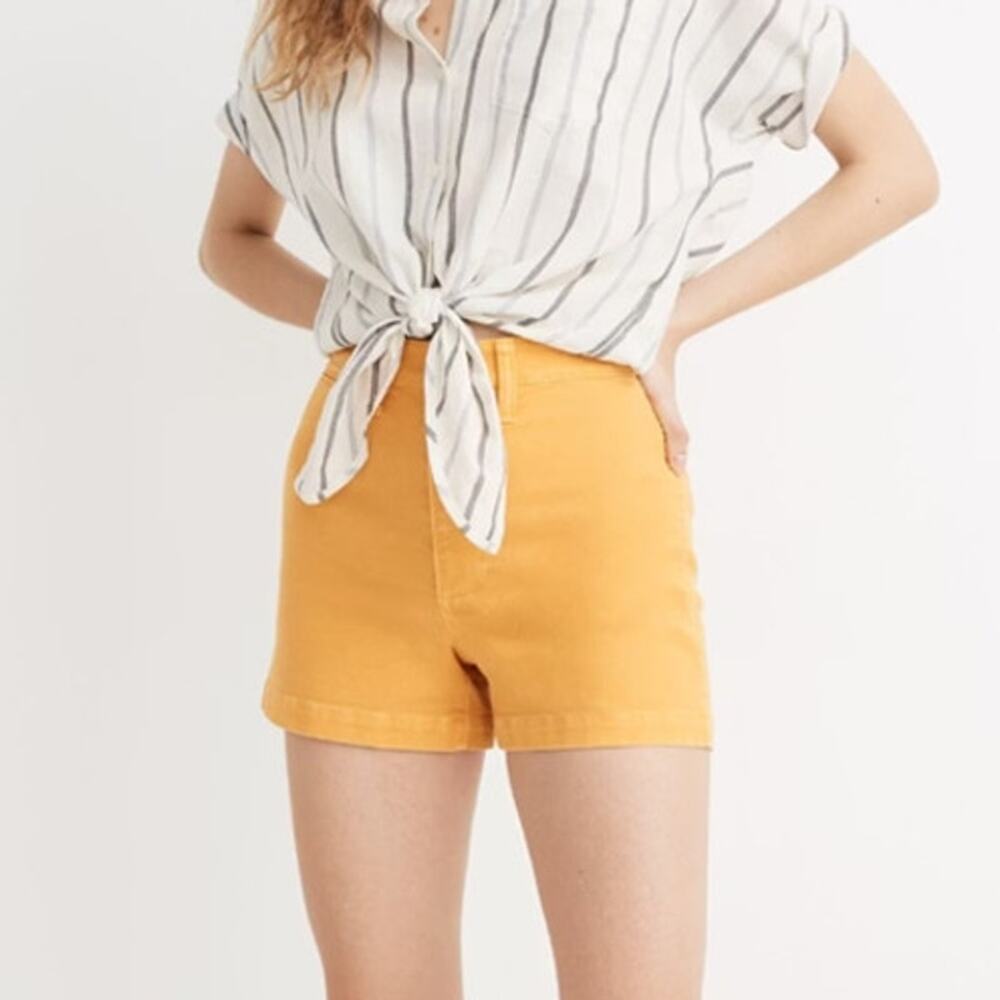 Madewell Emmett Orange High Waist Shorts size 26